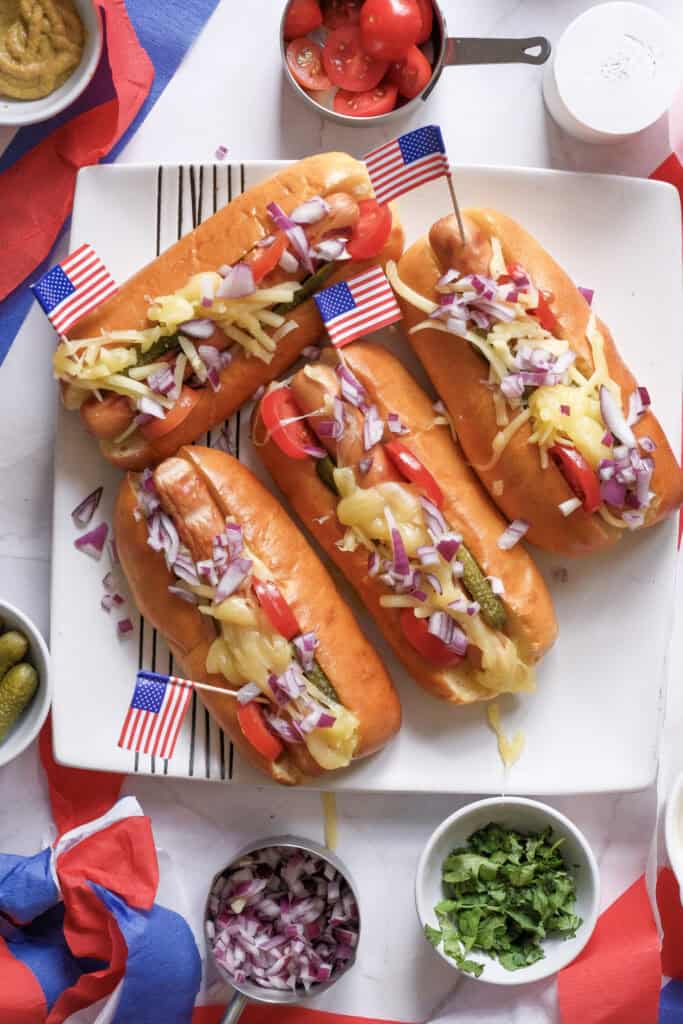 4th of july hot dogs