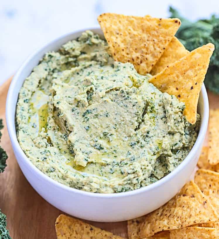 garlic kale hummus