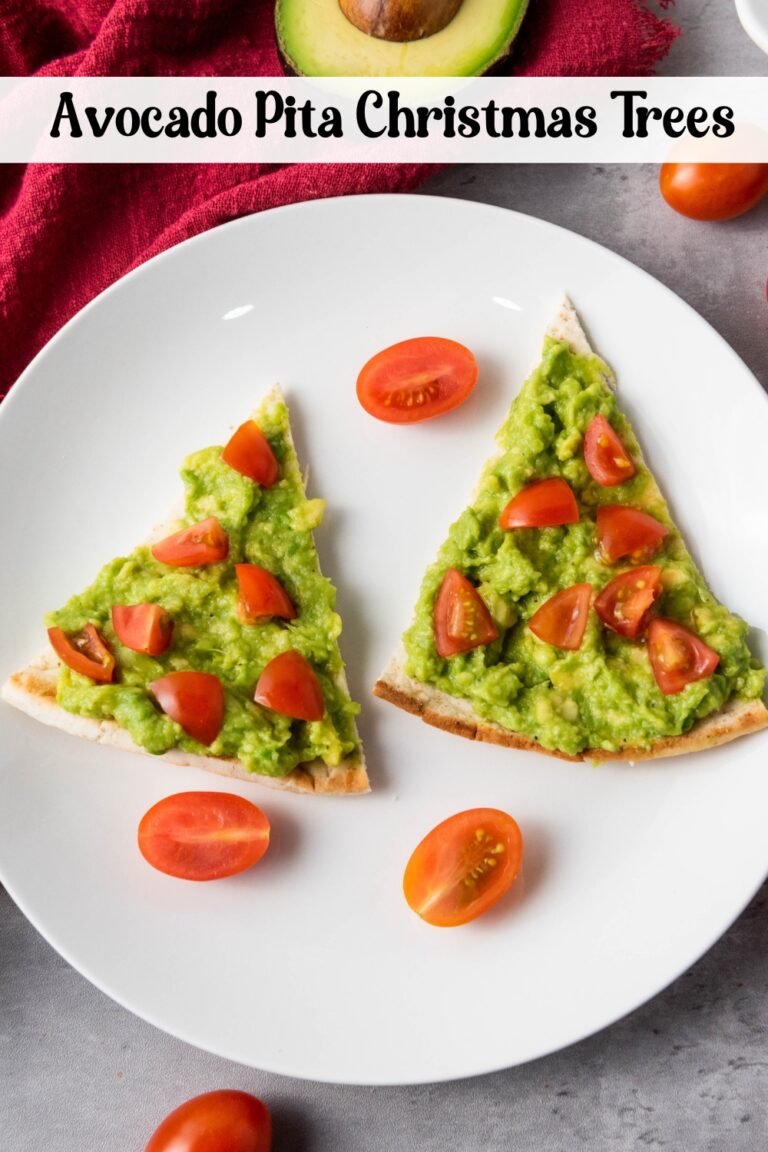 avocado pita christmas trees