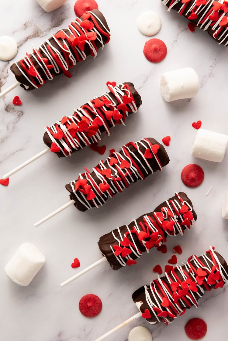 hardened and ready to serve valentines marshmallow treats