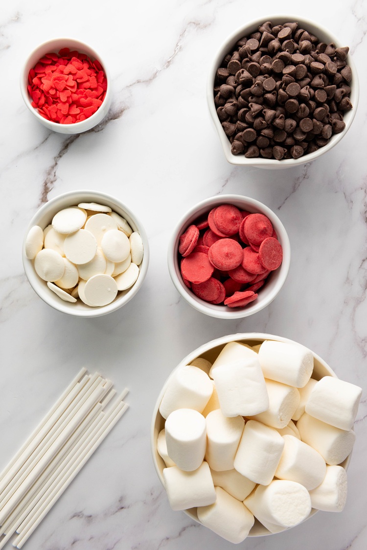 valentine marshmallow pops ingredients