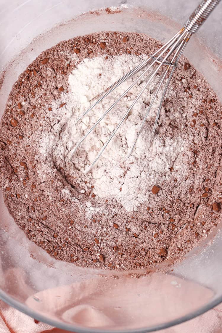 A picture of dry ingredients mixed together.