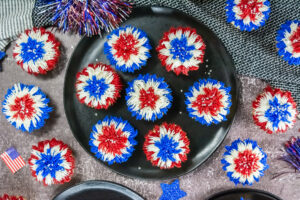 4th of july firecracker cupcakes