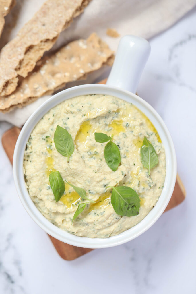 basil pesto hummus
