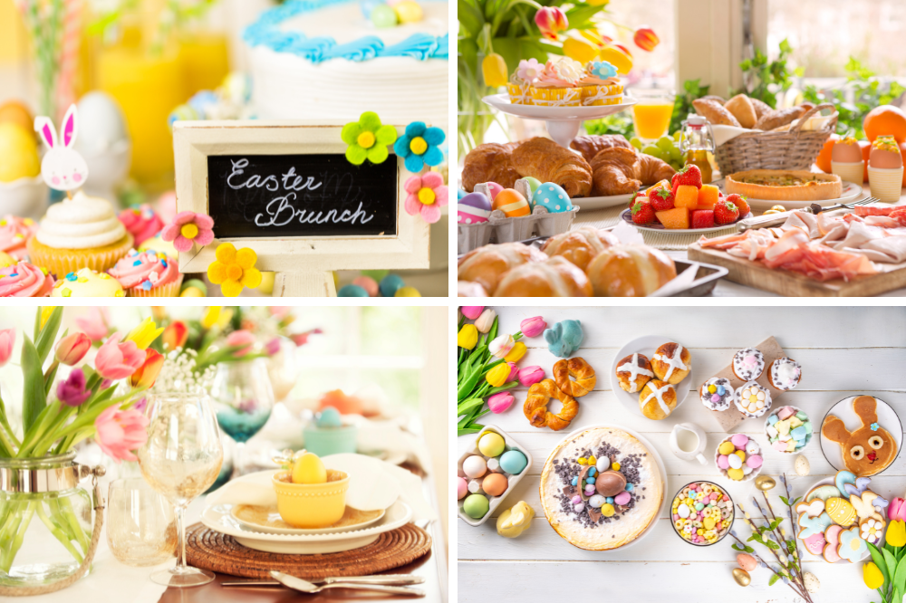 a collage spread of easter brunch appetizers ideas