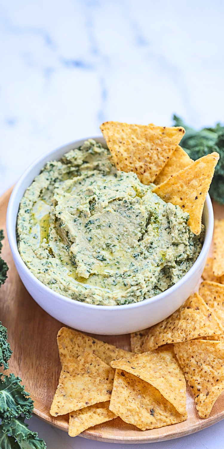 garlic kale dips and spreads