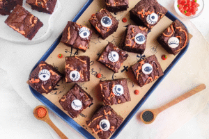 halloween eyeball brownies