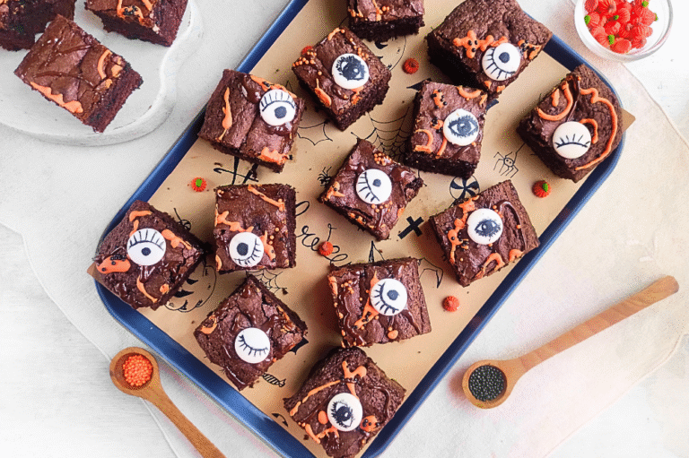 halloween eyeball brownies