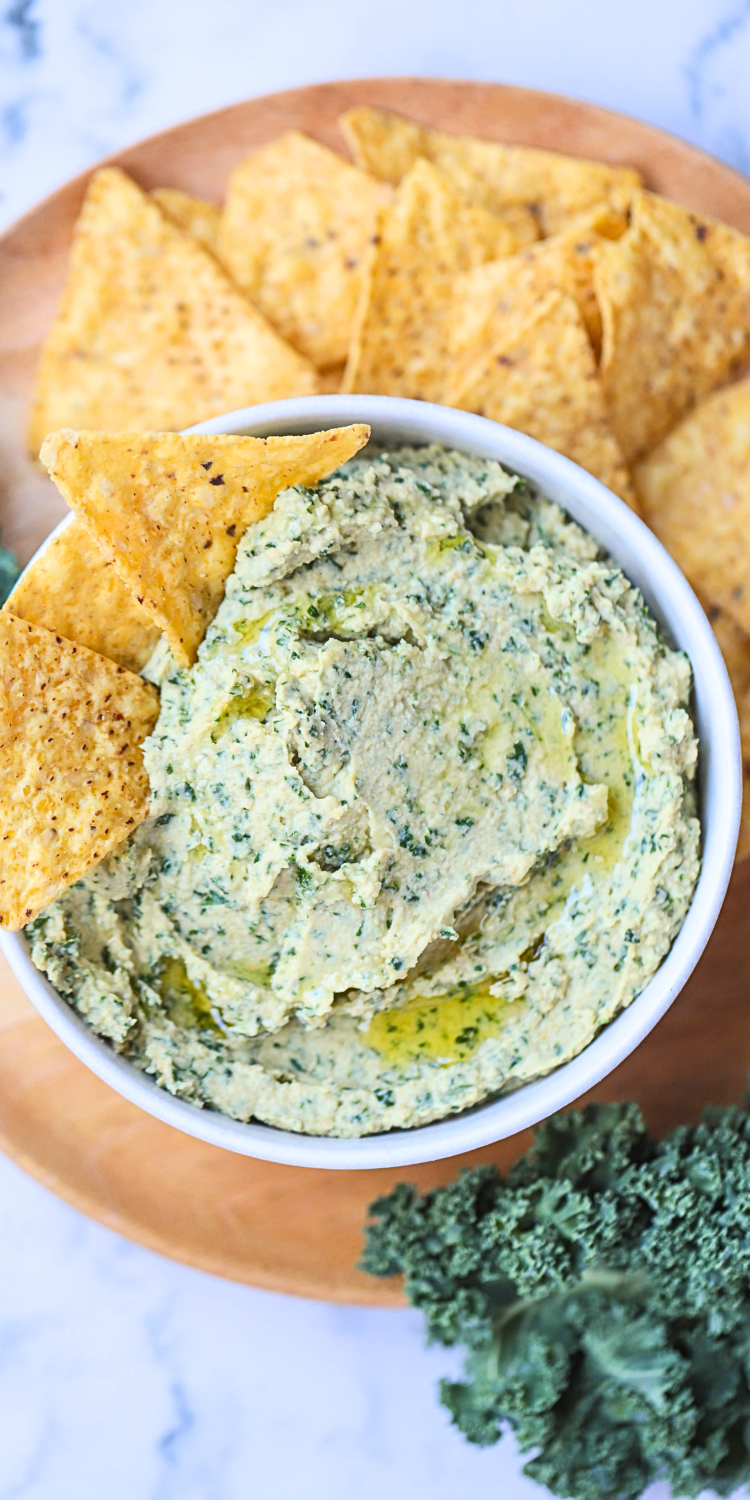kale garlic dip