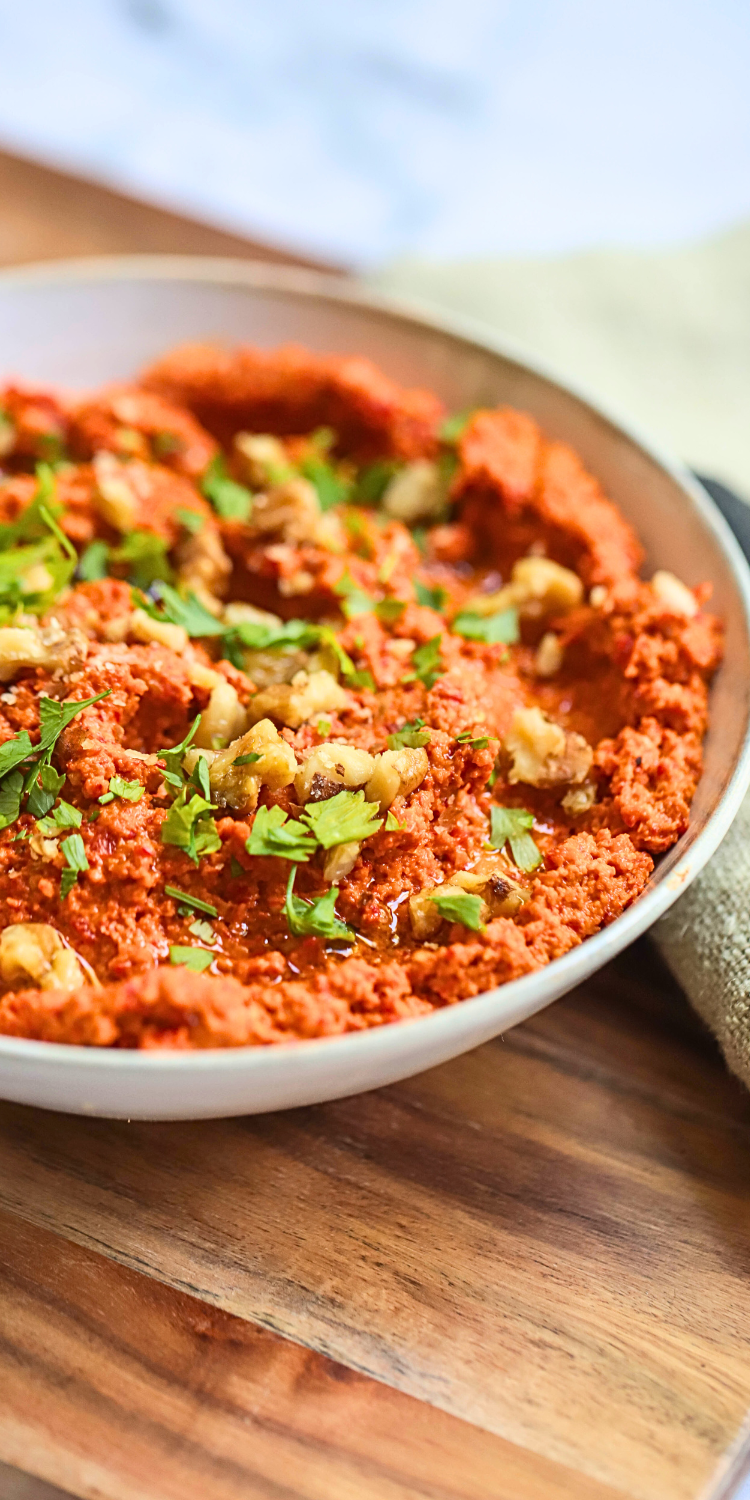 muhammara dip prep