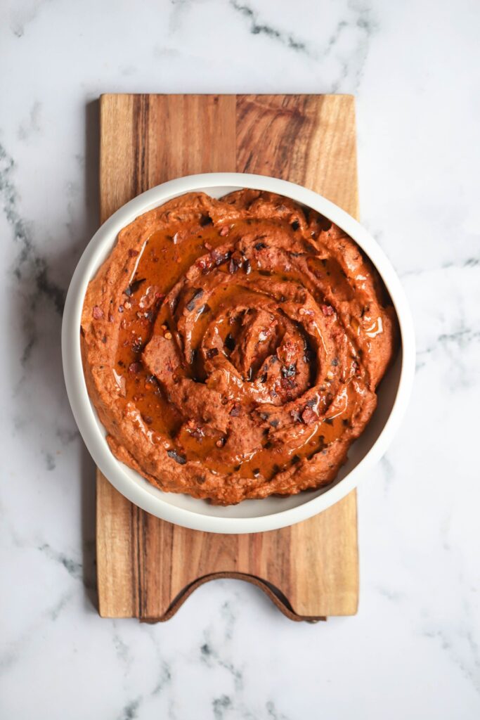 quick eggplant and garlic dip