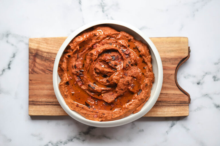 quick eggplant and garlic dip