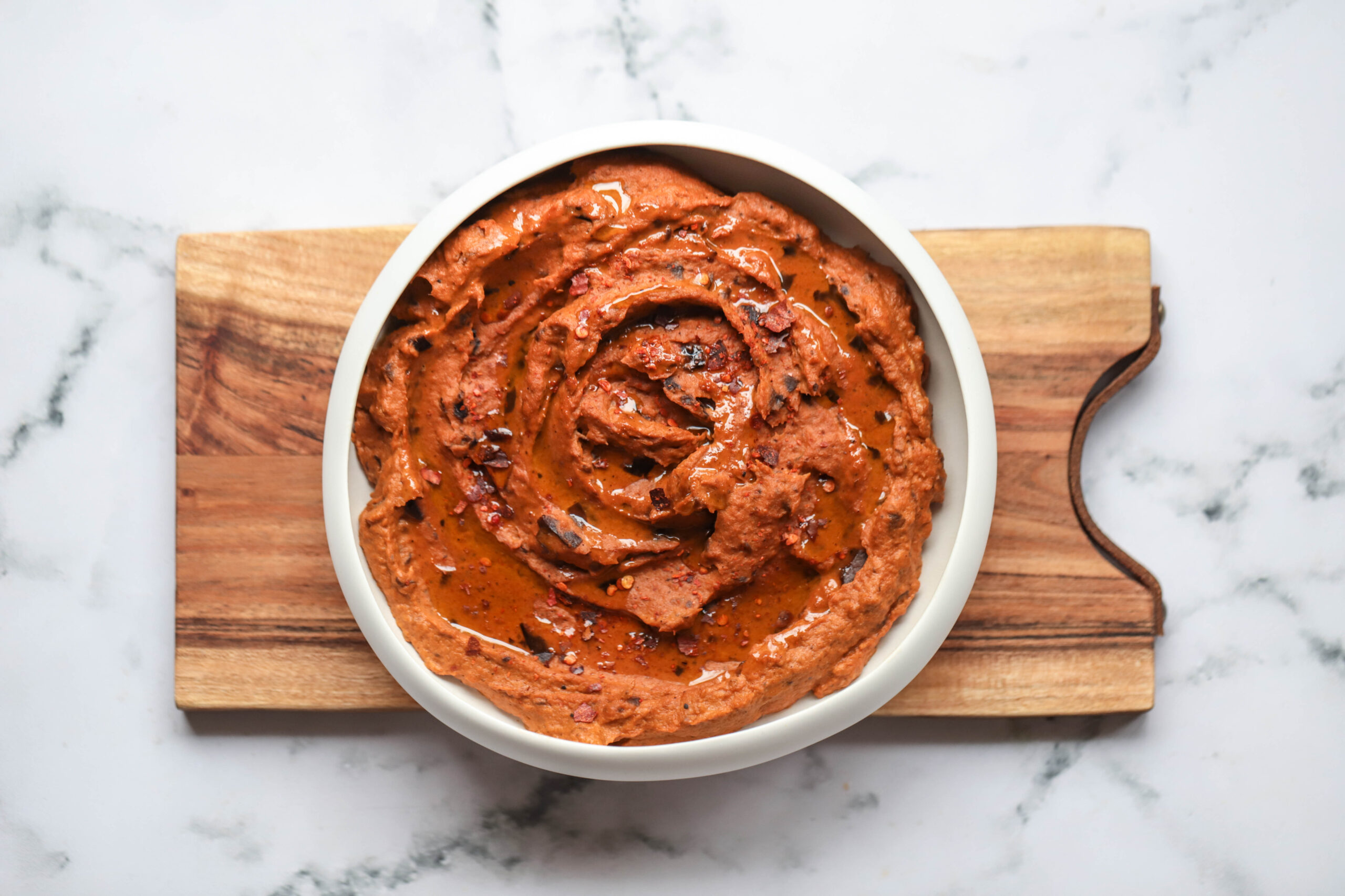 quick eggplant and garlic dip