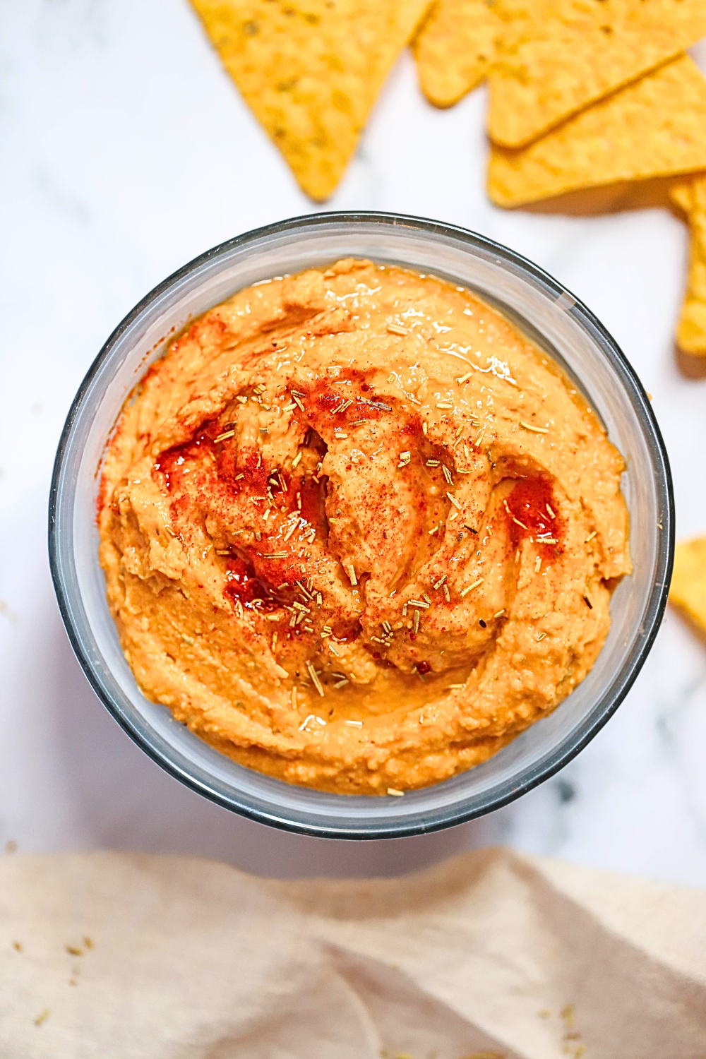 rosemary hummus dip